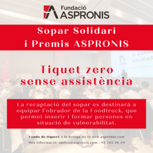 Sopar Solidari i Premis ASPRONIS