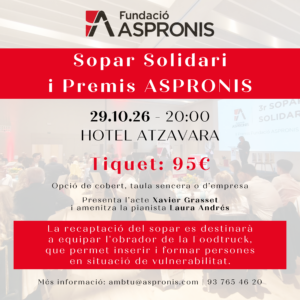 Sopar Solidari i Premis ASPRONIS
